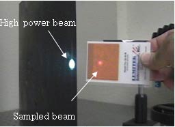 Laser air power beam sampling explained