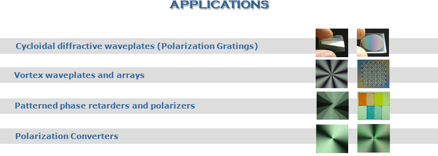 Applications of photoalignment materials