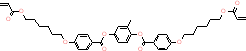 1,4-Bis-[4-(6-acryloyloxyhexyloxy)benzoyloxy]-2-methylbenzene, Cr 86 N 118 Iso